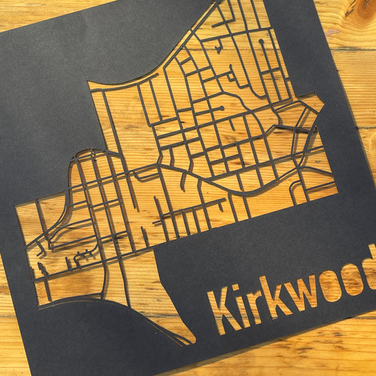 Kirkwood Map (Inverse Style Papercut)