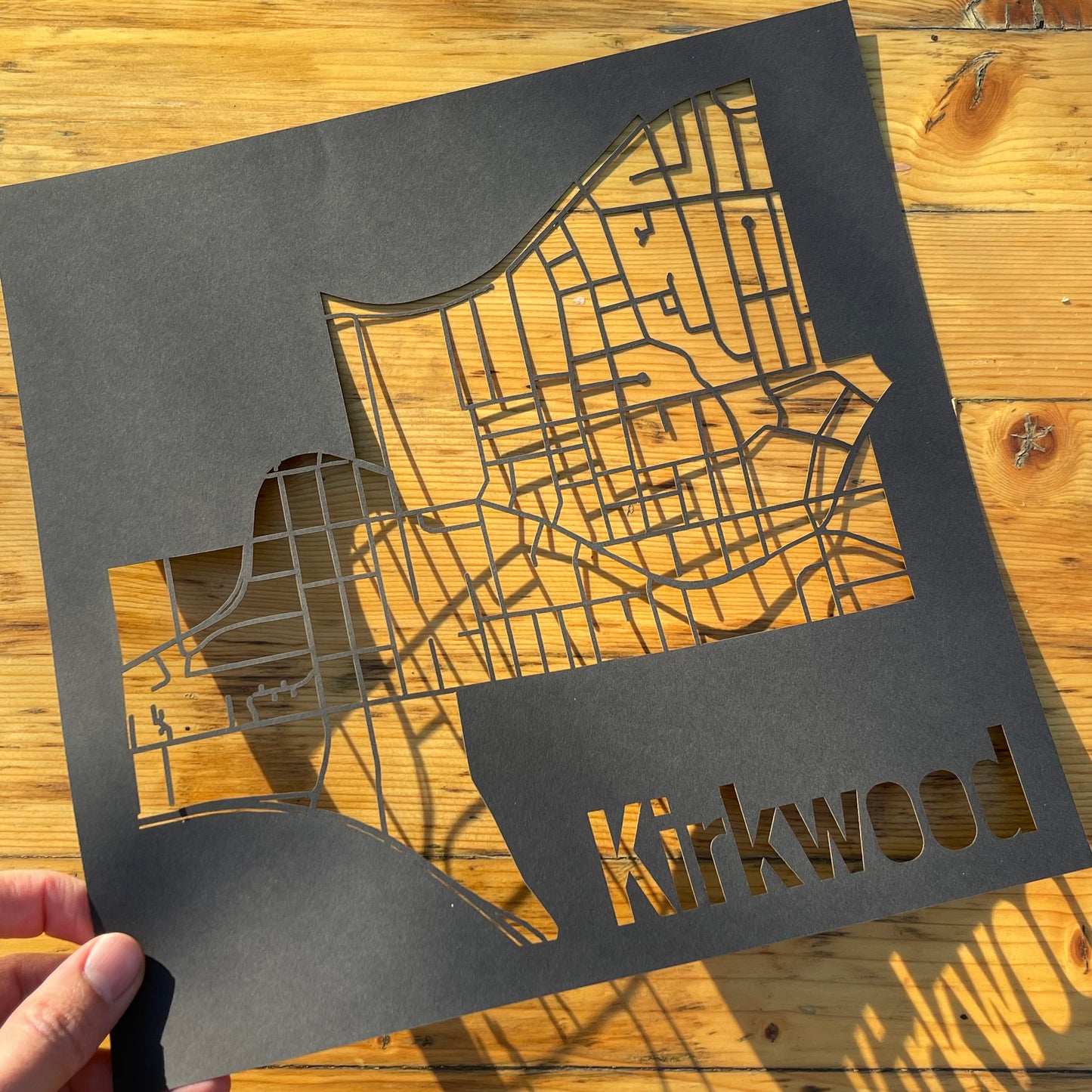 Kirkwood Map (Inverse Style Papercut)