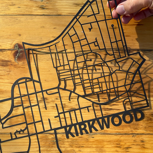 Kirkwood Map (Outline Style Papercut)