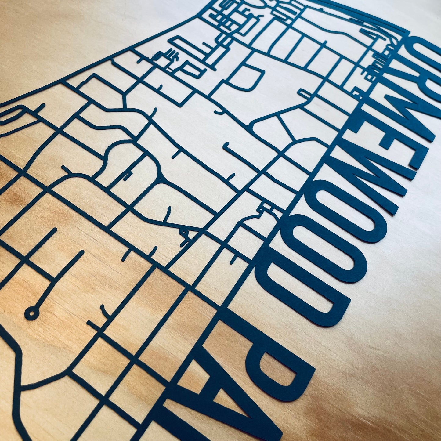 Ormewood Park (Outline Style Papercut)