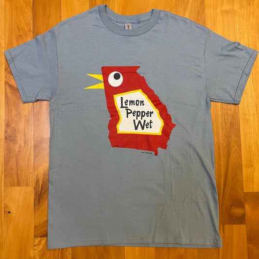 BigGA Chicken Blue T-shirt - Stone Blue