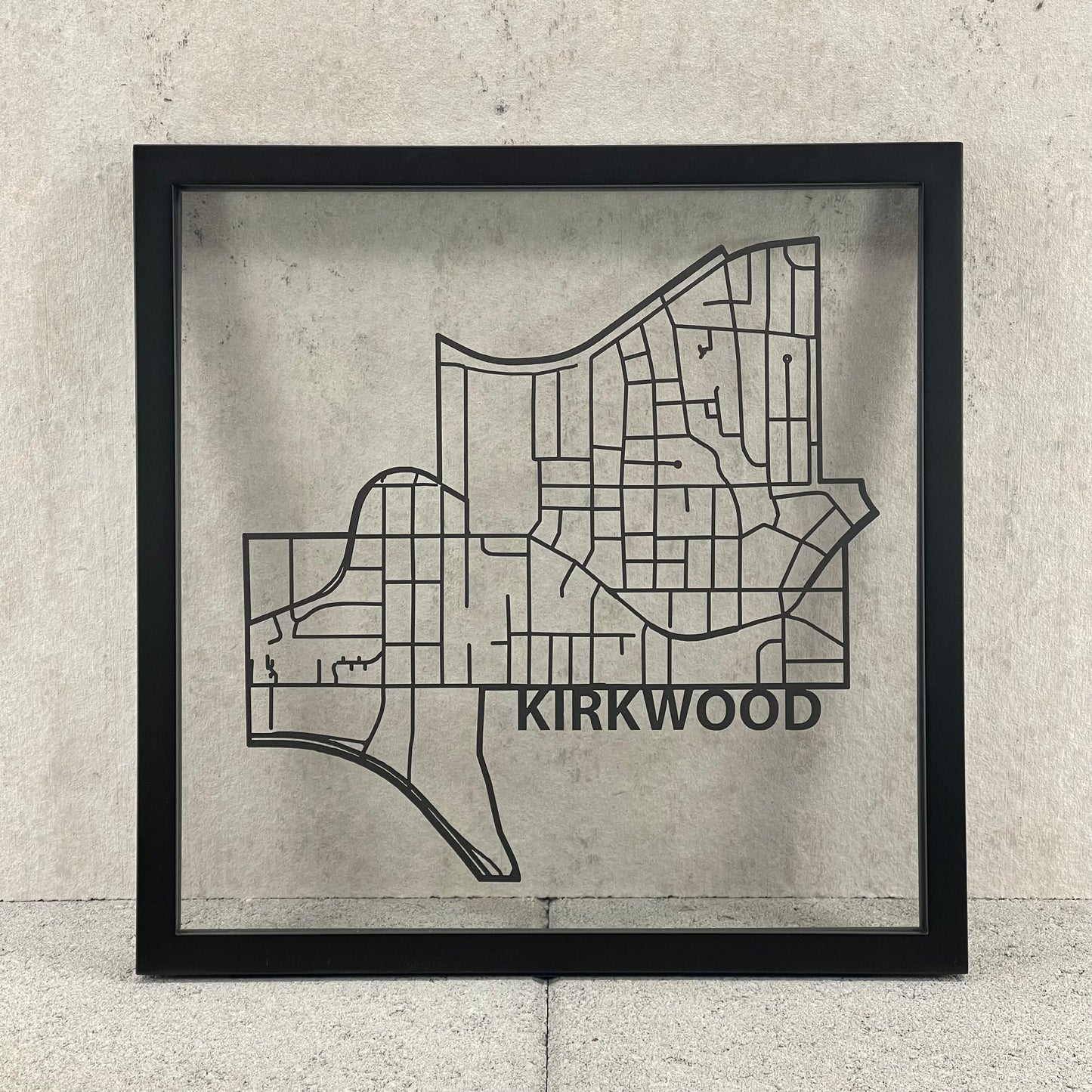 Kirkwood Map (Outline Style Papercut)