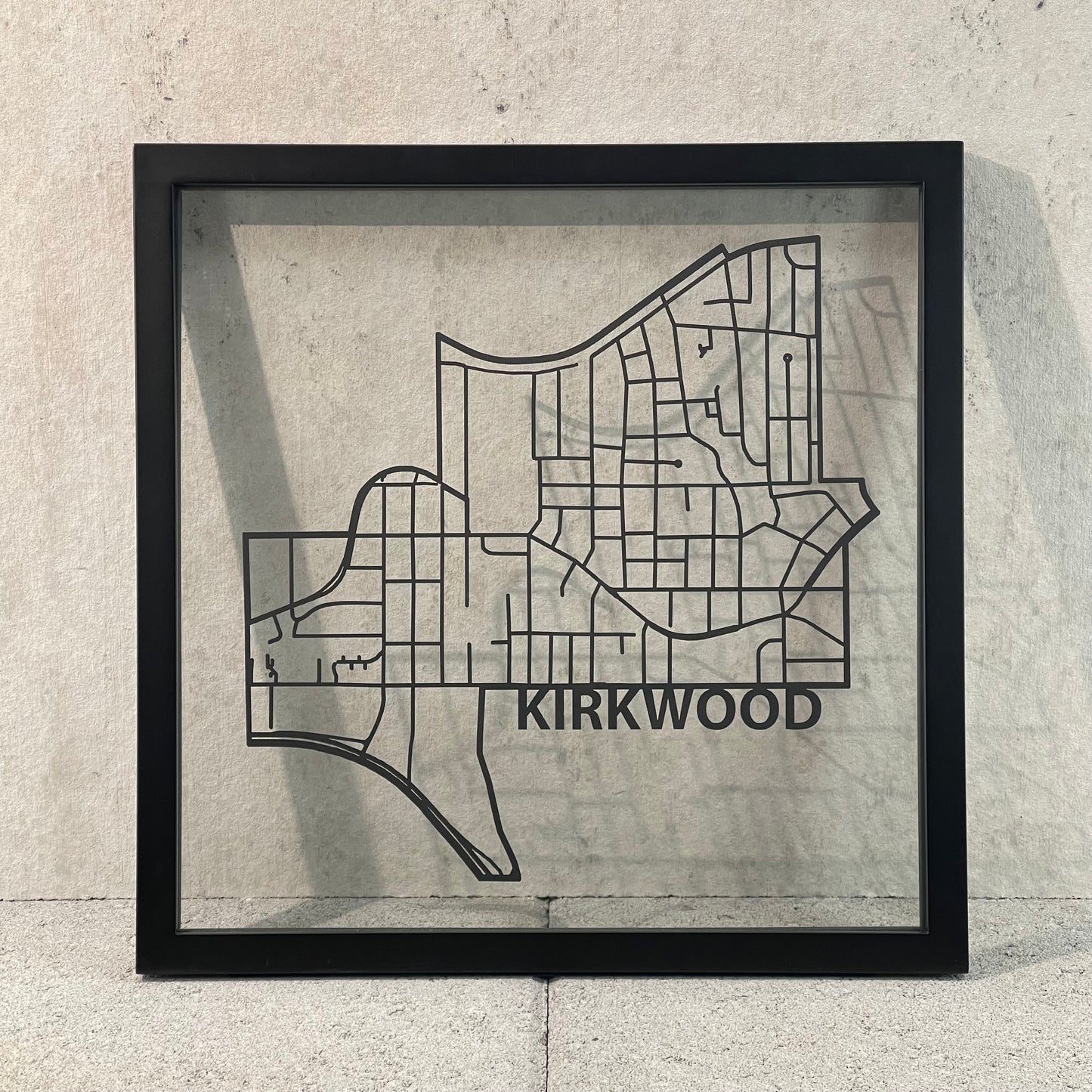 Kirkwood Map (Outline Style Papercut)