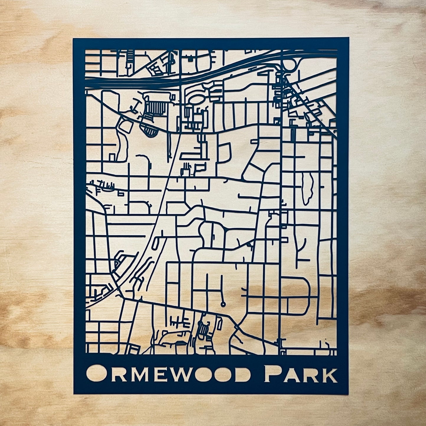 Ormewood Park (Stamp Style Papercut)