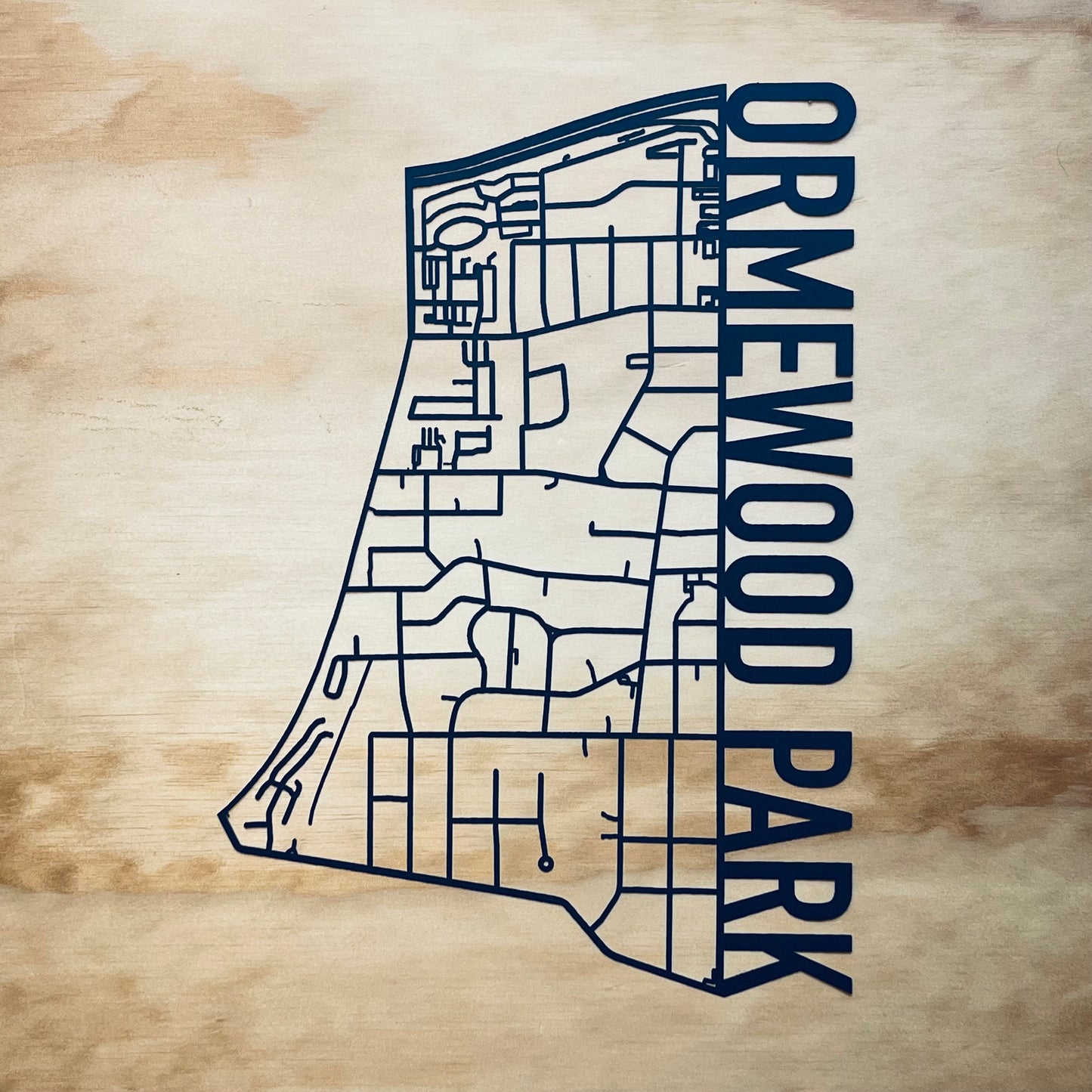 Ormewood Park (Outline Style Papercut)