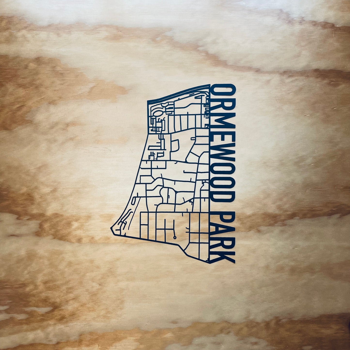 Ormewood Park (Outline Style Papercut)