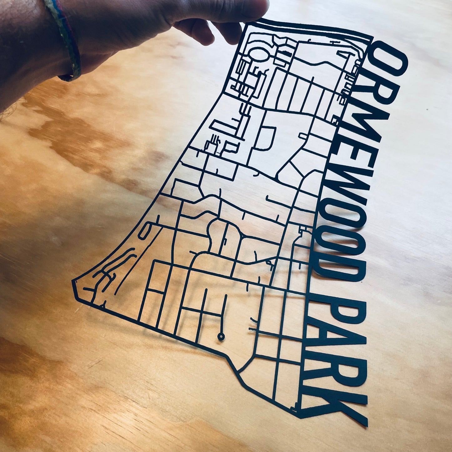 Ormewood Park (Outline Style Papercut)