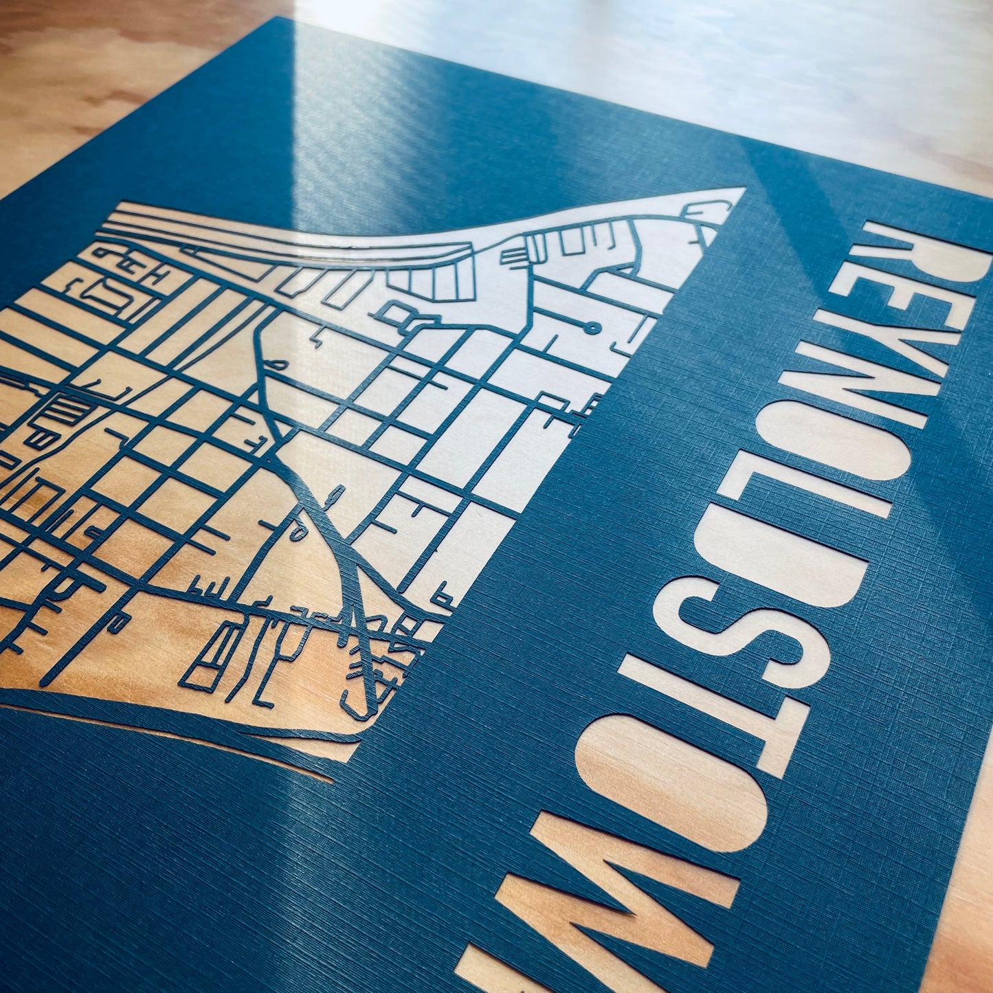 Reynoldstown Map (Boundary Style Papercut)