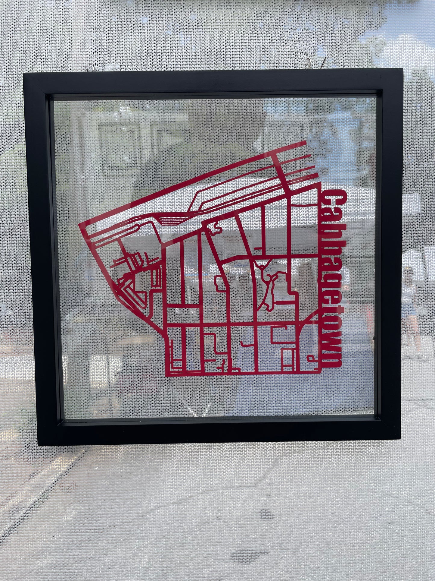 Cabbagetown Map (Outline Style Papercut)